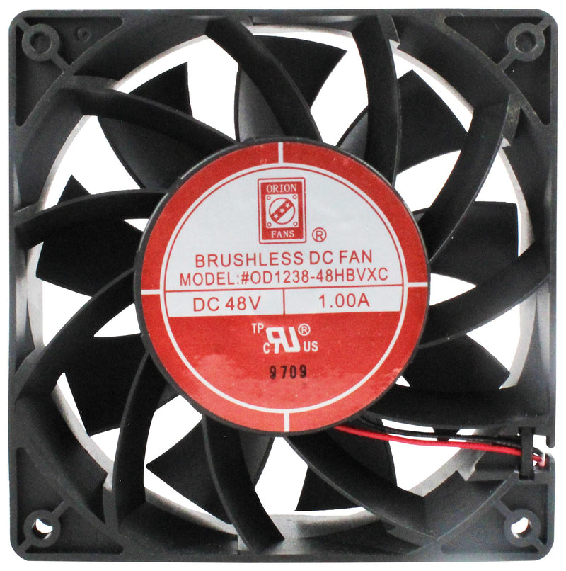 ORION FANS OD1238-48HBVXC10A DC Axial Fan, 48 V, Square, 120 mm, 38 mm, Ball Bearing, 226 CFM