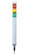 PATLITE MP-302C-RYG Signal Tower, 3 Tier, Amber, Green, Red, 4 Pin M12 Connector, 24VDC, IP65