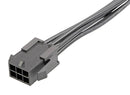 MOLEX 214758-2061 Cable Assembly, Micro-Fit 3.0 Plug to Free End, 6 Ways, 3 mm, 2 Row, 150 mm, 5.9 "