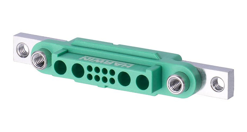 HARWIN G125-22496F5-02-08-02 Connector Housing, Black / Green, Gecko-MT G125, Receptacle, 12 Ways, 1.25 mm