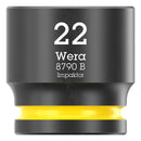 WERA 05005512001 Socket, Hexagonal, Impaktor, 3/8" Drive, 22mm AF, 32mm L