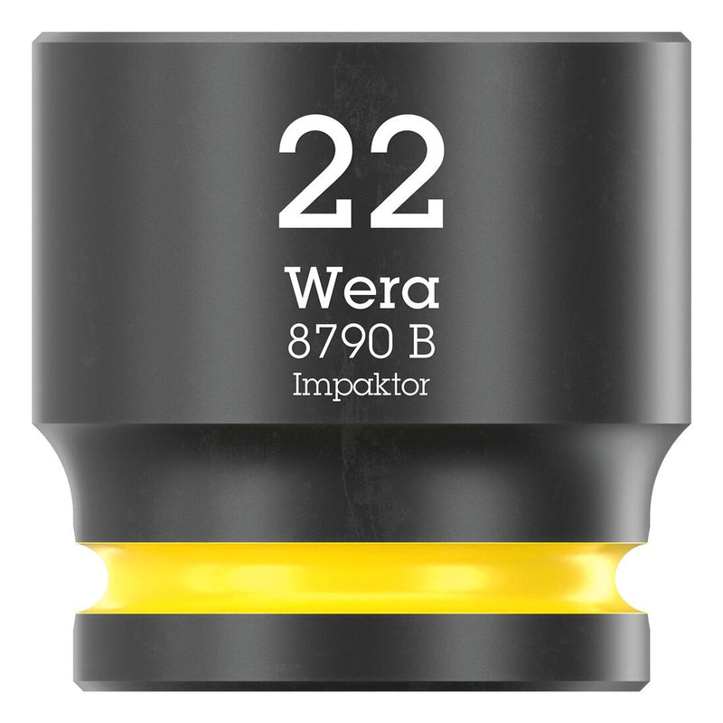 WERA 05005512001 Socket, Hexagonal, Impaktor, 3/8" Drive, 22mm AF, 32mm L