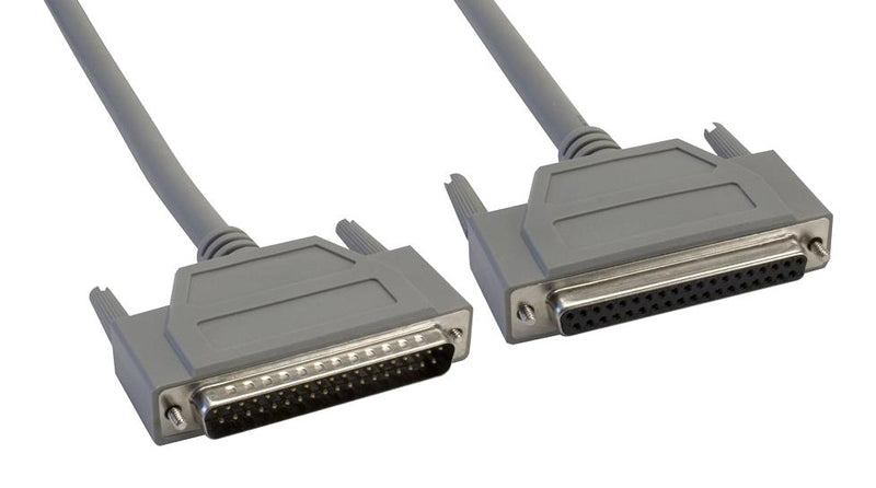 AMPHENOL CABLES ON DEMAND CS-DSDMDB37MF-010 Computer Cable, D Subminiature Plug, 37 Way, D Subminiature Socket, 37 Way, 10 ft, 3.05 m, Grey