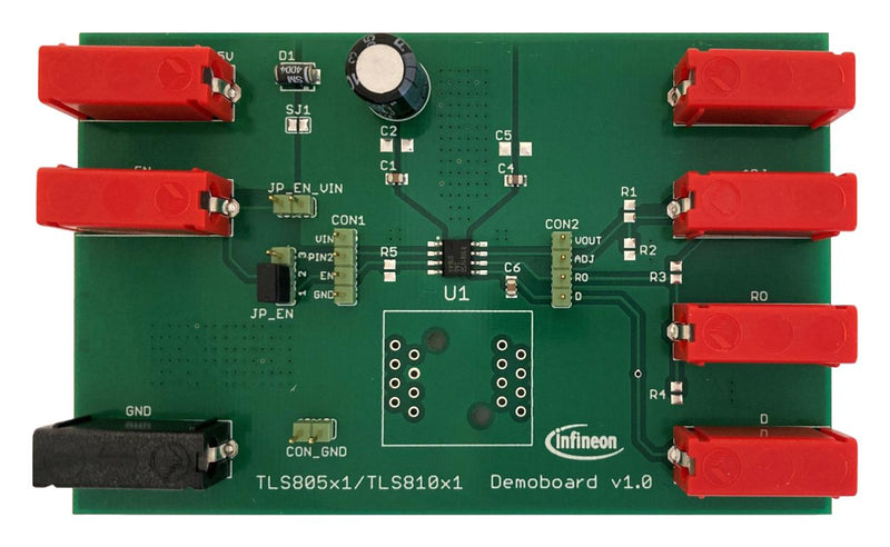 INFINEON TLS805B1SJVBOARDTOBO1 Demonstration Board, TLS805B1SJV, 0.05A, Low Dropout Linear Regulator SP001379812