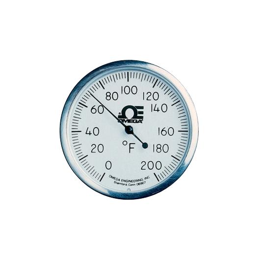 OMEGA A36P-0-200F-36 Thermometer, Compost, Stainless Steel, 6.35 mm x 0.91 m Stem, -18 to 93 &deg;C, A36P Series