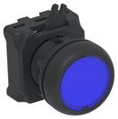 ALCOSWITCH - TE CONNECTIVITY IPE22FLILBL Industrial Pushbutton Switch, IPE Series, 22.5 mm, SPST-1NC / 1NO, Momentary, Round Flush, Blue