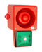 CLIFFORD AND SNELL 245306 Audio/Visual Signal Device, Flashing, Green, 112 dBA, 230 VAC, Cable, Yodalight YL50 Hi Vis Series
