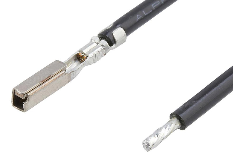 MOLEX 224566-2122 Cable Assembly, MX64 Pre-Crimp Terminal Socket to Free End, 5.9 ", 150 mm, MX64 224566 Series