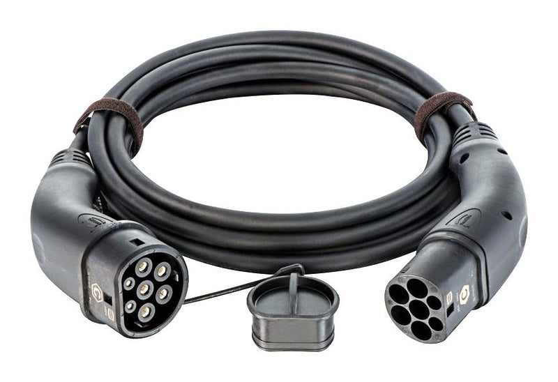 HARTING 08914090105A0 EV Charging Cable, IEC 62196-2 Type 2 Receptacle to IEC 62893 Plug, 3 Phase, 480 VAC, 5m