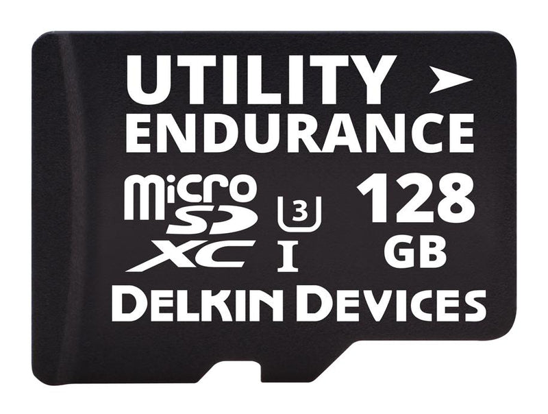 DELKIN DEVICES S31HFSTL2-U3000-3 Flash Memory Card, MicroSDXC Card, 128 GB, 3.6 V, -40 &deg;C, 85 &deg;C, Utility Endurance Series