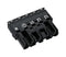 WAGO 770-215 Pluggable Terminal Block, 10 mm, 5 Ways, 20AWG to 12AWG, 4 mm&sup2;, Push In, 25 A