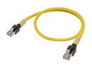 OMRON INDUSTRIAL AUTOMATION XS6W-6LSZH8SS100CM-Y Ethernet Cable, Cat6a, RJ45 Plug to RJ45 Plug