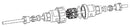 BULGIN LIMITED PX0777/6POLE Cable Joint, 8 mm, Black, 2.5 mm&sup2;