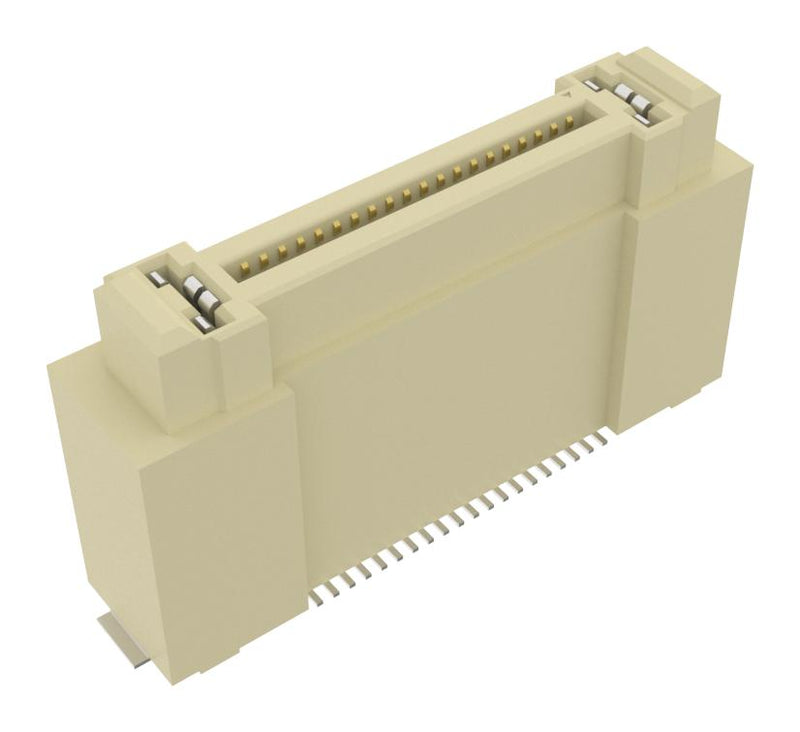 AMPHENOL COMMUNICATIONS SOLUTIONS 10159559-240442RLF Mezzanine Connector, 20mm Stack Height, Receptacle, 0.8 mm, 2 Rows, 42 Contacts