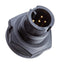 AMPHENOL LTW AAD-03PMMS-LC7001 Circular Connector, Mini A Series, Panel Mount Receptacle, 3 Contacts, Solder Pin, Bayonet