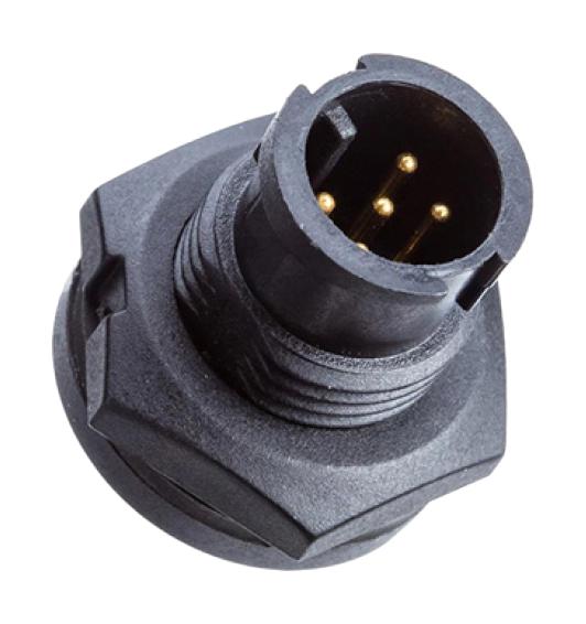 AMPHENOL LTW AAD-03PMMS-LC7001 Circular Connector, Mini A Series, Panel Mount Receptacle, 3 Contacts, Solder Pin, Bayonet