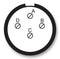 AMPHENOL AEROSPACE D38999/24MC4HN Circular Connector, MIL-DTL-38999 Series III, DS38999/24 Series, Jam Nut Receptacle, 4 Contacts