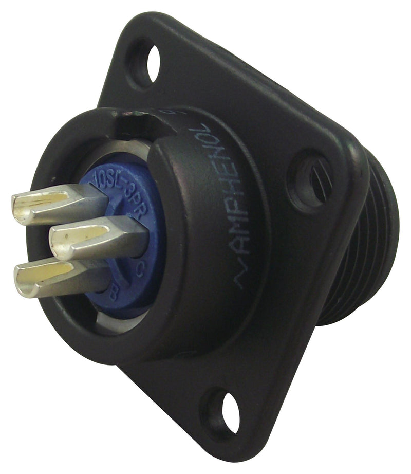 AMPHENOL INDUSTRIAL 97-3102A-10SL-3P CIRCULAR CONNECTOR RECEPTACLE, SIZE 10SL, 3 POSITION, BOX