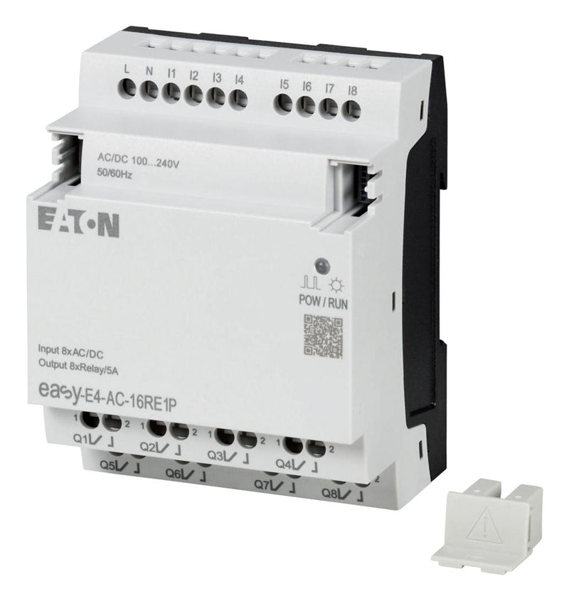 EATON MOELLER EASY-E4-AC-16RE1P I/O Expansion Module, 8 Input, 8 Output, 85 to 264 V, IP20, easyE4 Series