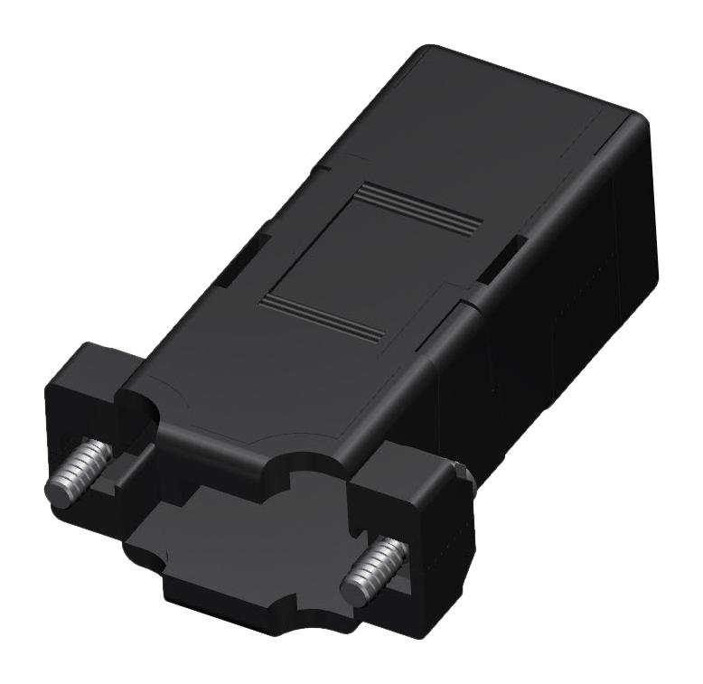 MOLEX 173114-0263 D Sub Backshell, 173114 Series, DE, 180&deg;, ABS (Acrylonitrile Butadiene Styrene) Body