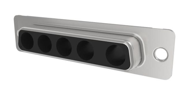 AMPHENOL COMMUNICATIONS SOLUTIONS DB5W5SA009KLF Combination Layout D Sub Connector, Contacts Not Supplied, High Power Series, DB-5W5, Receptacle