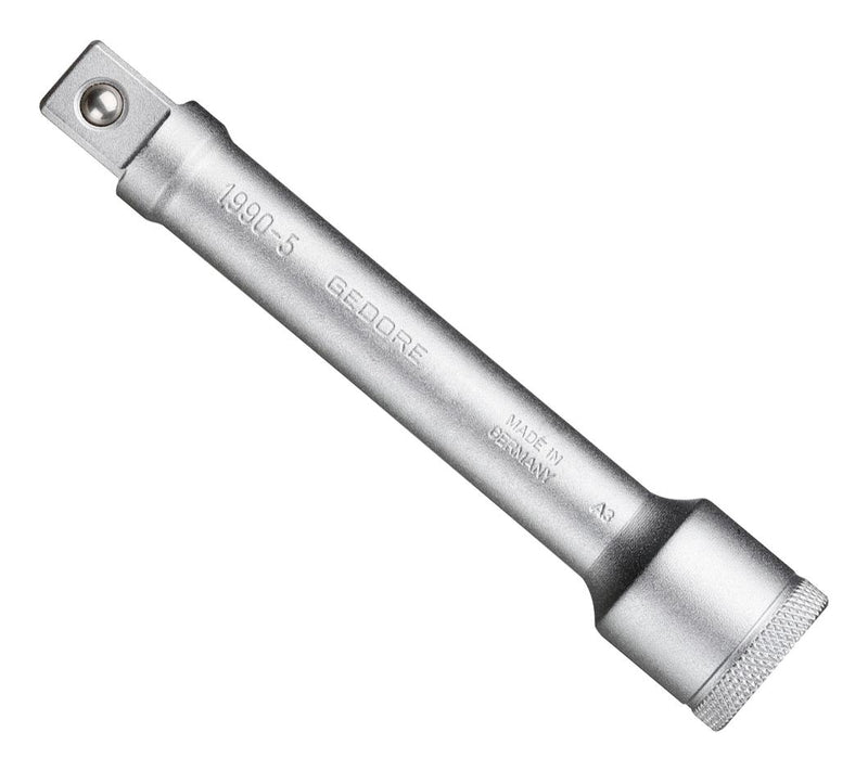GEDORE 6143860 Extension, 1/2" Drive, 123mm Length, Chrome-Vanadium Steel 31CrV3