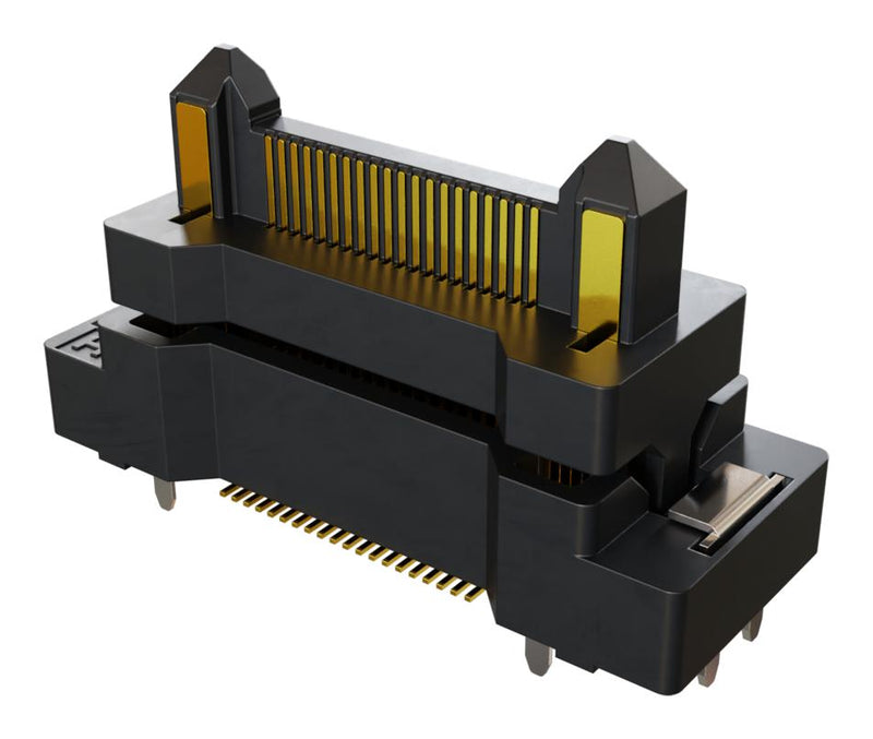 HARWIN F11-20004042R Mezzanine Connector, 4 Pwr Contact, Plug, 0.5 mm, 2 Rows, 44 Contacts