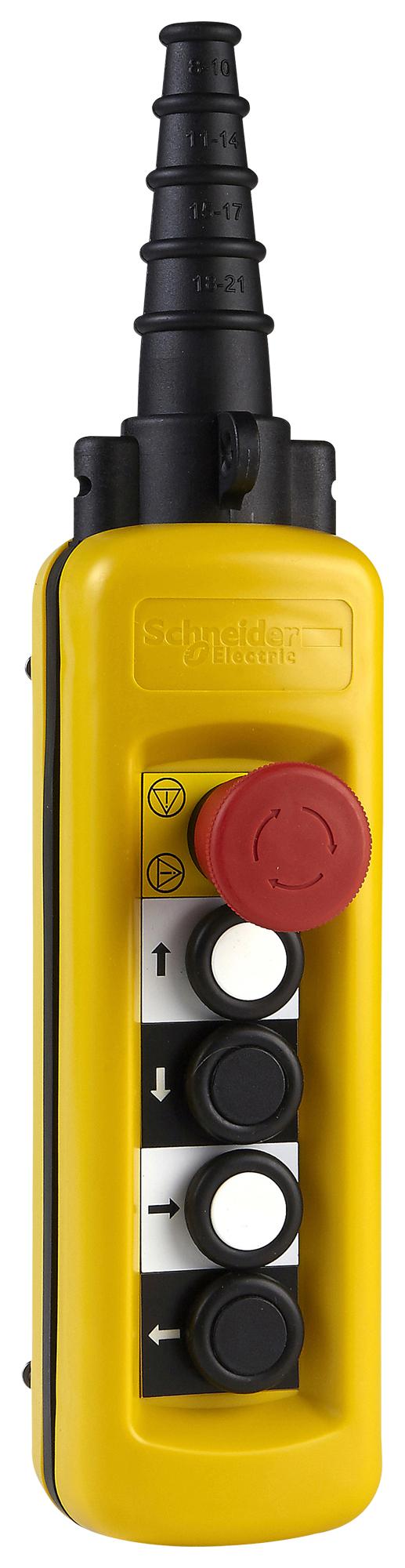 SCHNEIDER ELECTRIC XACA47131 Pendant Station, Harmony XAC Series, 4, 3 A, 4NO / 3NC
