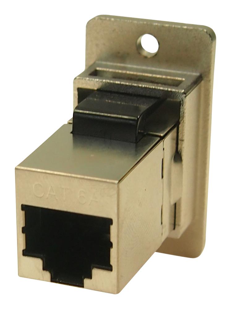 CLIFF ELECTRONIC COMPONENTS CP30625SMX1 In-Line Adapter, Nickel Frame, RJ45, RJ45, Adapter, In-Line, Slim FeedThrough Series, Jack, 8 Ways