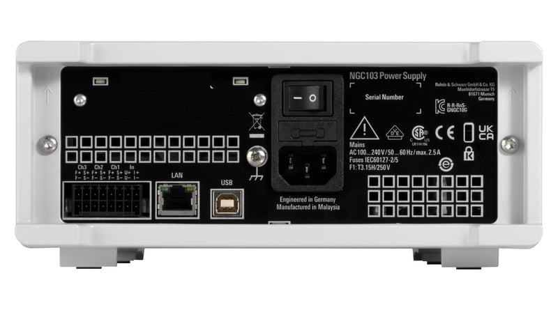ROHDE & SCHWARZ NGC103 Bench Power Supply, Programmable, 3 Output, 0 V, 32 V, 0 A, 3 A