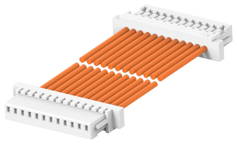 TE CONNECTIVITY 2405396-6 Cable Assembly, CN1 Connector to CN2 Connector, 12 Ways, 1 mm, 1 Row, 300 mm, 11.8 "