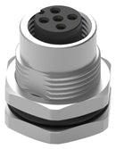 Wurth Elektronik 643160100605 643160100605 Sensor Connector WR-CIRC Series M12 Female 5 Positions Solder Socket Straight Panel Mount New