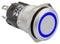 EAO 82-4551.0124 LED Panel Mount Indicator, Blue, 24 V, 16 mm, 10 mA, IP65, IP67