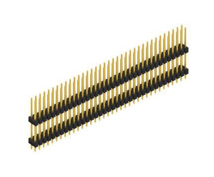 FISCHER ELEKTRONIK SL 14 147 72 G Pin Header, Board-to-Board, Wire-to-Board, 2.54 mm, 2 Rows, 72 Contacts, Through Hole Straight