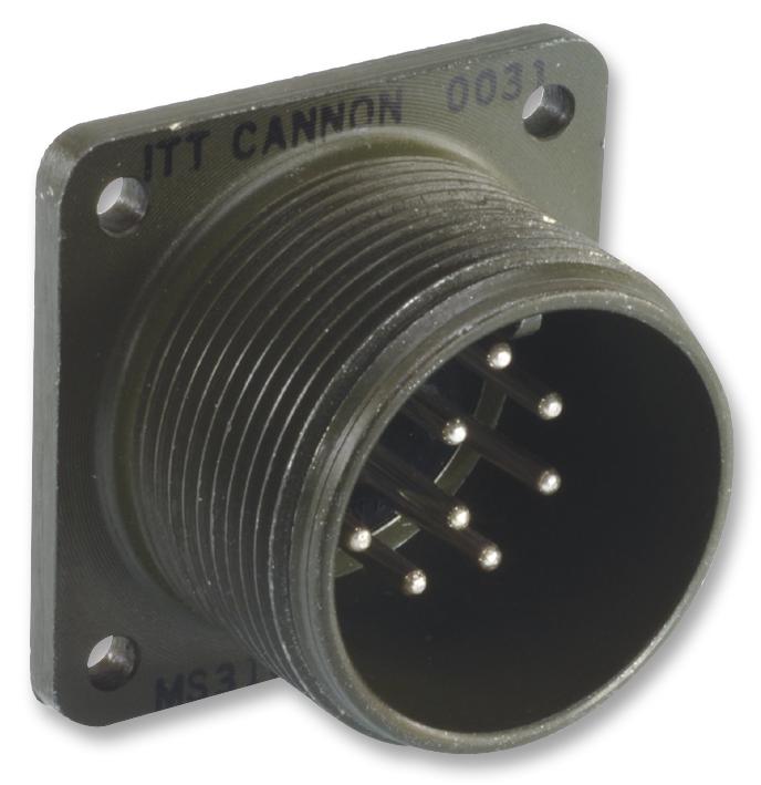 AMPHENOL INDUSTRIAL CS3102A20-29P Circular Connector, CS Series, MIL-DTL-5015 Series, Box Mount Receptacle, 17 Contacts, Solder Pin