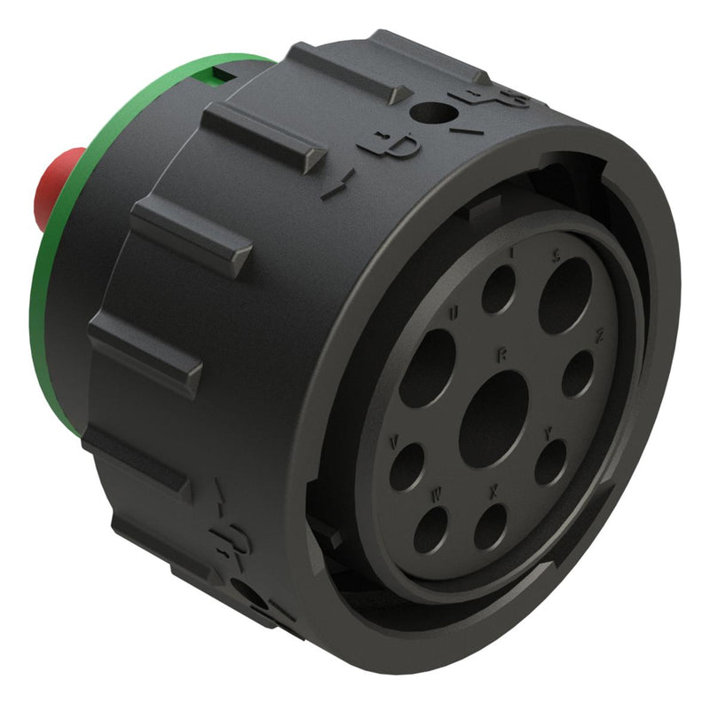 AMPHENOL SINE/TUCHEL AHDP06-24-09SN-SRA CIRCULAR CONNECTOR, PLUG, 24-09, CRIMP