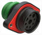 AMPHENOL SINE/TUCHEL AHDP02-24-09SN-STA CIRCULAR CONNECTOR, RCPT, 24-09, CRIMP