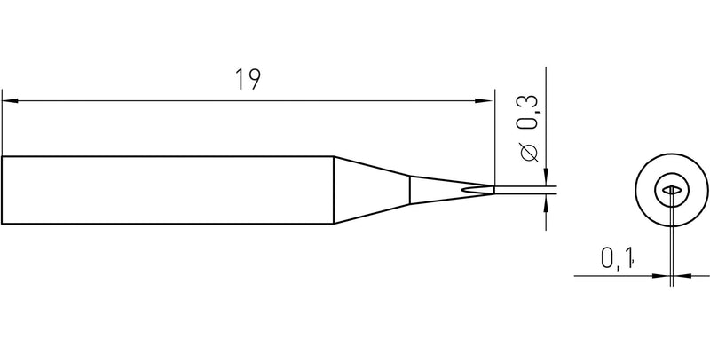 Weller RTM 003 S NW RTM NW Soldering TIP Chisel 0.3MM