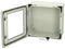 FIBOX ARCA 303021W NO MP Plastic Enclosure, 2-Point Lock, Cover w/Window, Multipurpose, Polycarbonate, 300 mm, 300 mm