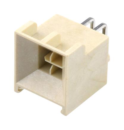 MOLEX 219637-2104 Pin Header, Power, Wire-to-Board, 2.5 mm, 2 Rows, 4 Contacts, Through Hole Right Angle