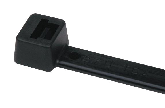 HELLERMANNTYTON 111-02049 Cable Tie, Nylon 6.6 HS (Polyamide 6.6 HS) (Heat Stabilised), Black, 205 mm, 2.5 mm, 55 mm, 80 N 4031026241258