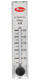 DWYER RMA-23-SSV Air Flowmeter, SS Valve, 5 to 50 l/min, 100 psi, 4 % Accuracy, 1/8" FNPT, RATE-MASTER RMA Series