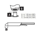 METCAL DSC-7CN0010S Desoldering Tip, Standard, DSC Series, 10.92 mm x 1.78 mm, For Metcal MX-DS1 & CV-H5-DS