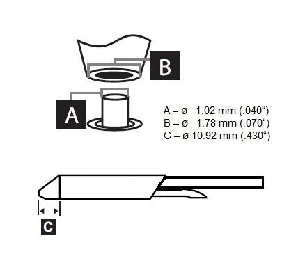 METCAL DSC-7CN0010S Desoldering Tip, Standard, DSC Series, 10.92 mm x 1.78 mm, For Metcal MX-DS1 & CV-H5-DS