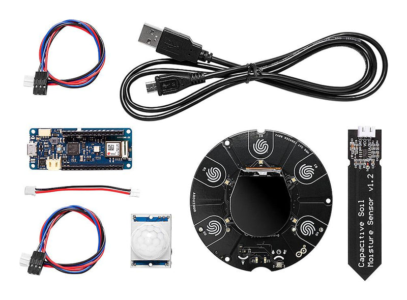 ARDUINO AKX00044 Explore IoT Student Kit, SAMD21G18A, ARM Cortex-M0, SAMD21, Microchip, USB Cable, Plastic Enclosure GTIN UPC EAN: 7630049204003