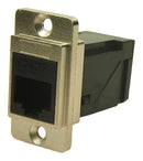 MULTICOMP PRO MP-CP30751M In-Line Adapter, Nickel, Adaptor, In-Line, RJ45, RJ45, MP DUAL SLIM RA FEEDTHROUGH