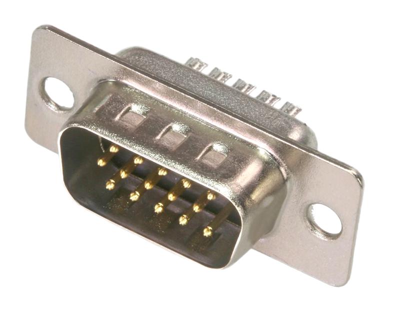 AMPHENOL CABLES ON DEMAND CN-DSUBHD15PN-000 HD D-SUB CONN, PLUG, 15P, DE, SOLDER CUP