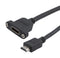 L-COM HD21Z-MFP-BLK-05M HD21Z-MFP-BLK-05M Hdmi 2.1 Cable M/F Panel Mount Lszh BLK 0.5M 52AK0492