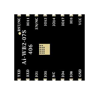 RF SOLUTIONS AI-WB2-07S Wireless LAN Module, 2.4835GHz, ADC/DAC/GPIO/I2C/IR Remote/PWM/PIR/SDIO/SPI/UART, Internet of Things