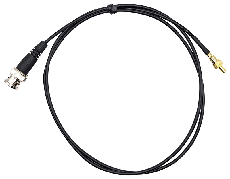 MUELLER ELECTRIC SMBM-BNCM17410 RF / Coaxial Cable Assembly, BNC Plug to SMB Plug, RG174, 50 ohm, 3.3 ft, 1 m